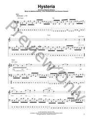 Hysteria Guitar and Fretted sheet music cover